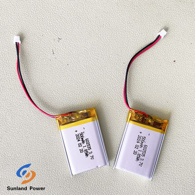 बहुलक लिथियम आयन बैटरी LP602535 3.7V 500mAh छोटे घरेलू उत्पाद के लिए